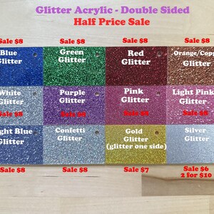 Acrylic Sheets (1/8") - CO2 Laserable - Glowforge Pro and Plus image 2
