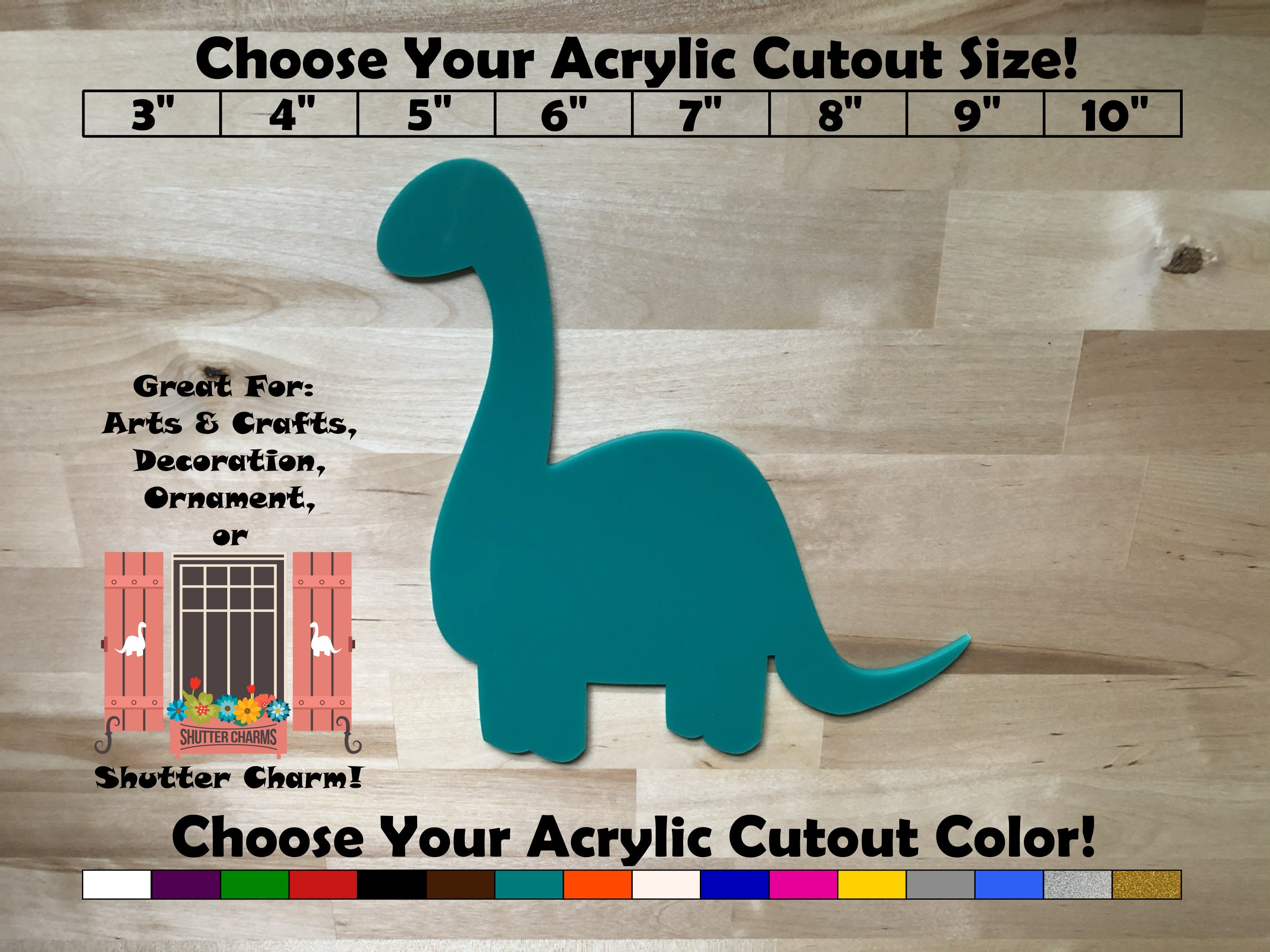 Dinosaur - Laser Cut Out Unfinished Wood Craft Shape DIN34 Dinosaur - Laser Cut Out Unfinished Wood Craft Shape DIN34