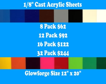 Glowforge Pro & Plus Machine Acrylic Sheets - Buy More, Save More