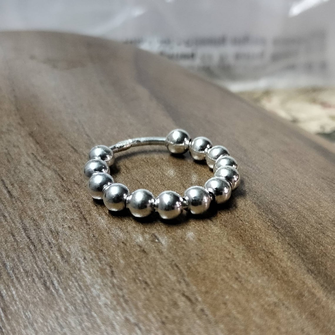 silver anxiety ring