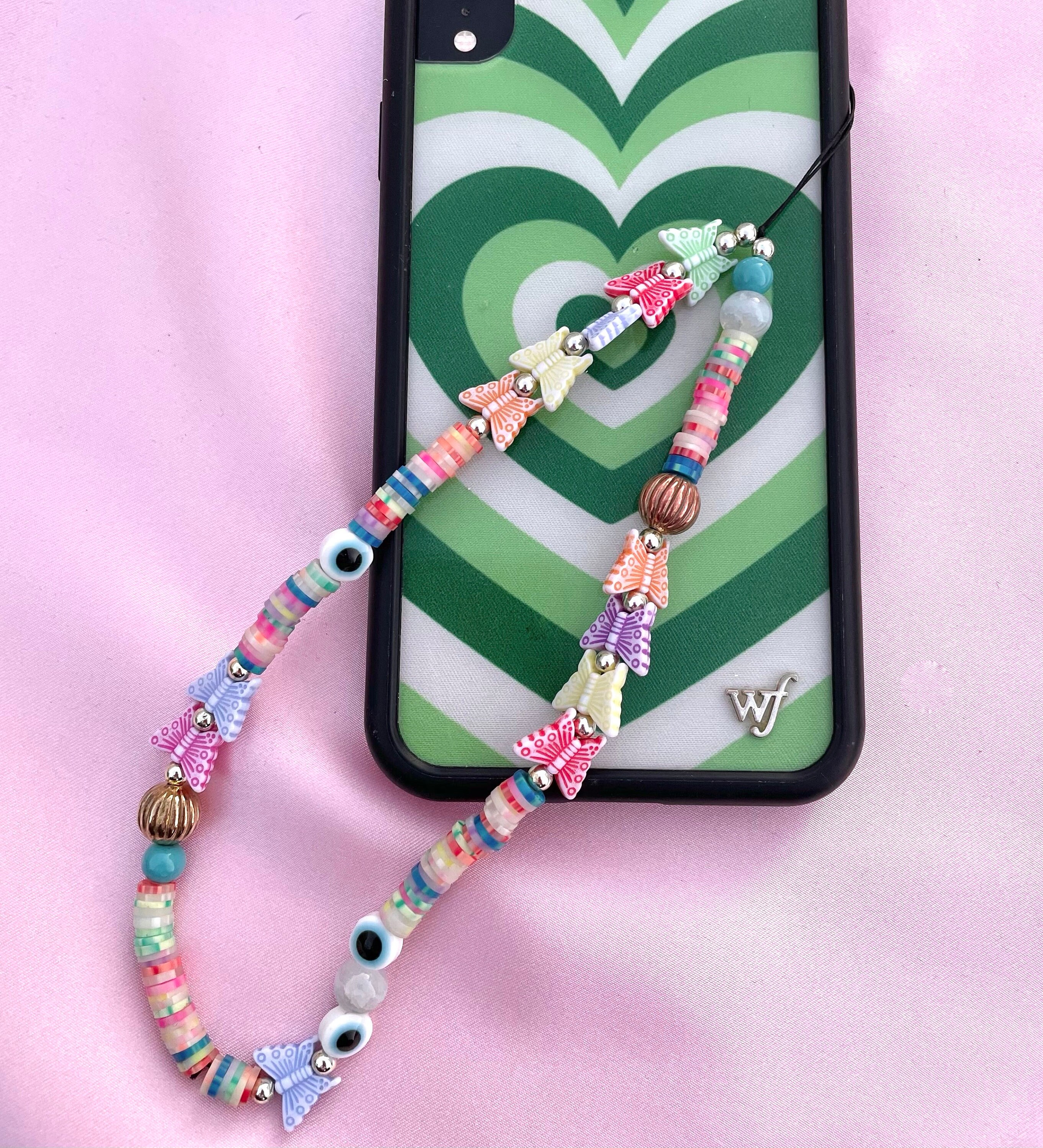 Phone Charms, Beaded Phone Charm, Phone Lanyard, Y2k Phone Charms