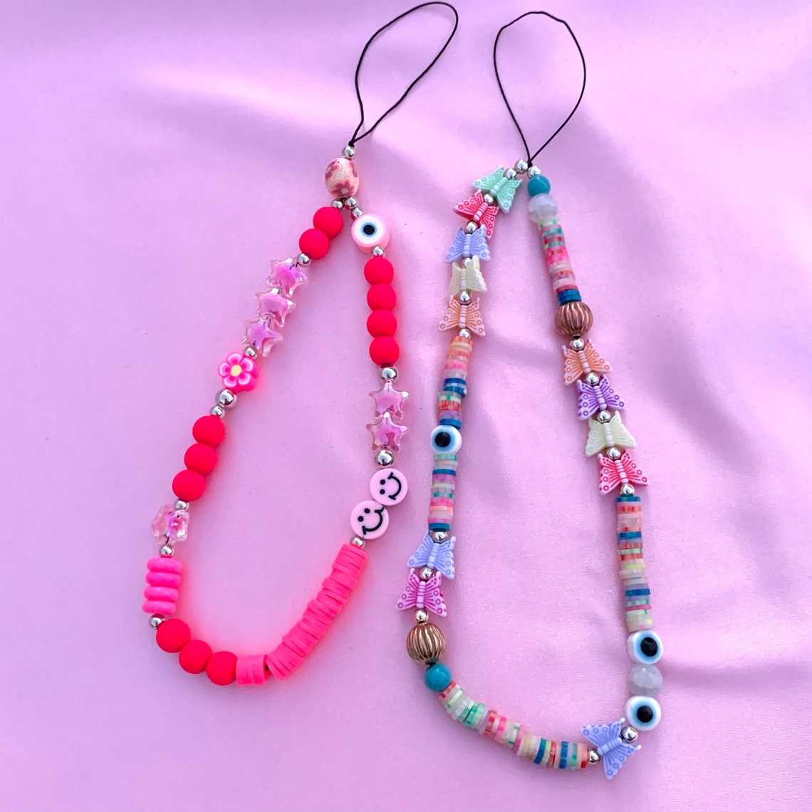 Phone Charms, Beaded Phone Charm, Phone Lanyard, Y2k Phone Charms