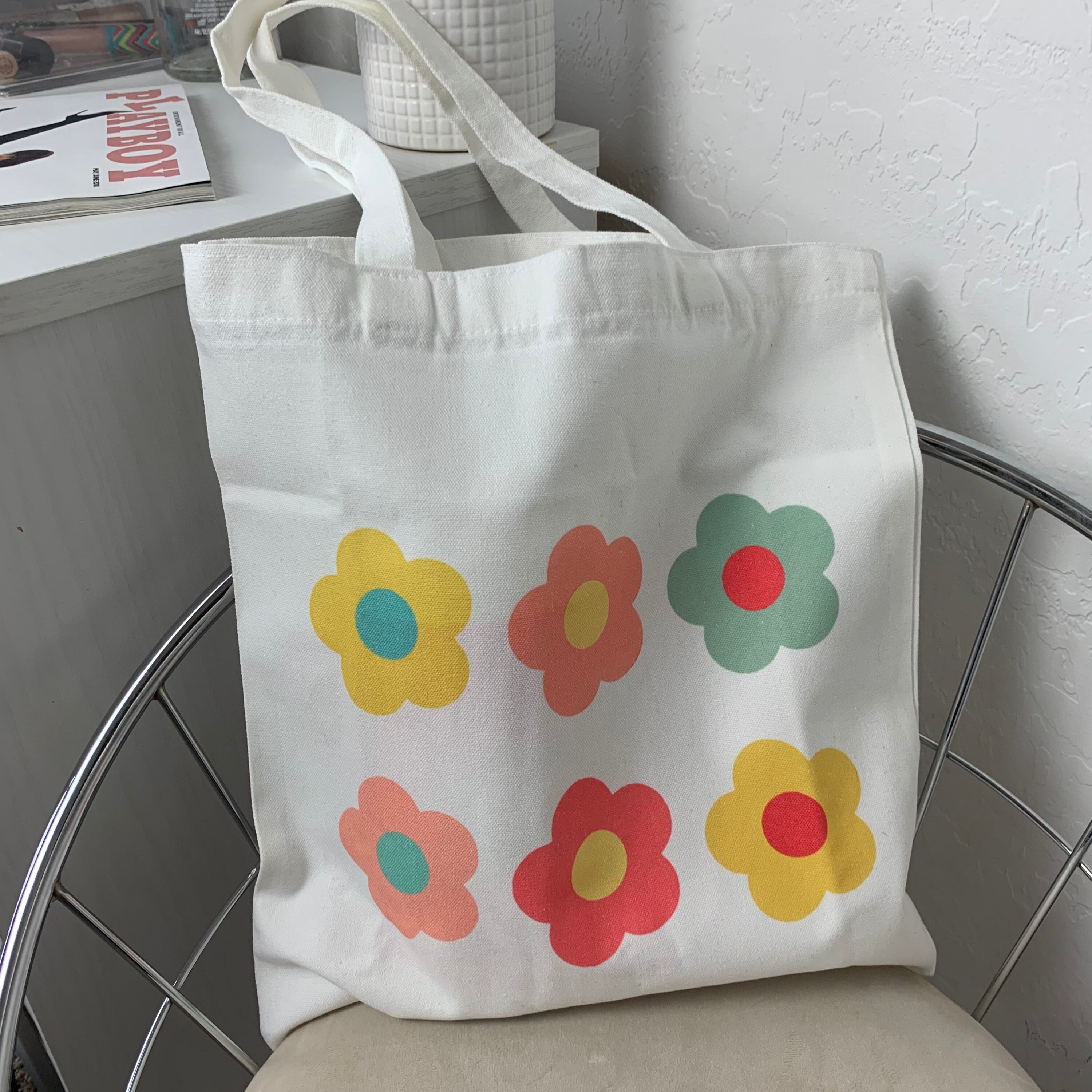 関税・送料込 Coperni Flower Tote Bag フラワー トート Amazon.com: Floral Canvas Tote Bag Botanical Shopping Bag