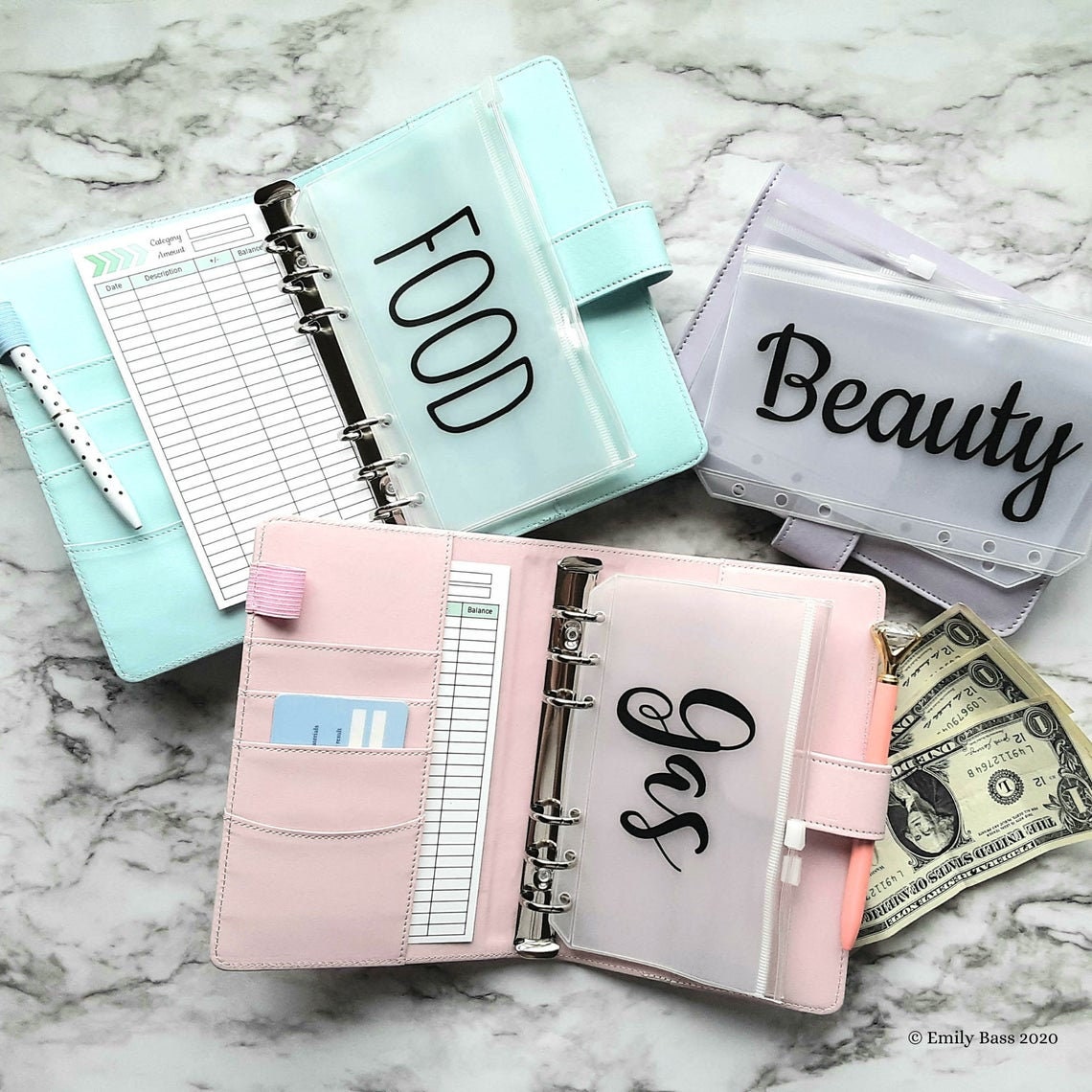 budget-binders-with-envelopes-cash-binders-custom-money-etsy