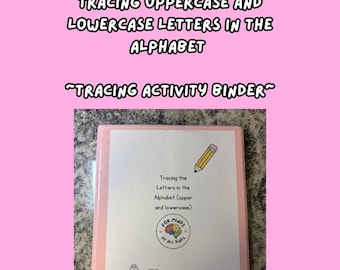 Tracing Upper and Lower Case Alphabet Letters Activity Binder