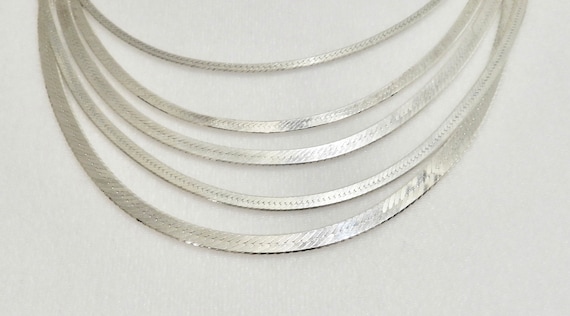 Collar Para Hombre Chapado En Plata, Cadena De Plata Para Hombre, Collar De Cadena Cardano, Collar De Cadena De Plata De 40 A 19.7 In, Sin Circonita