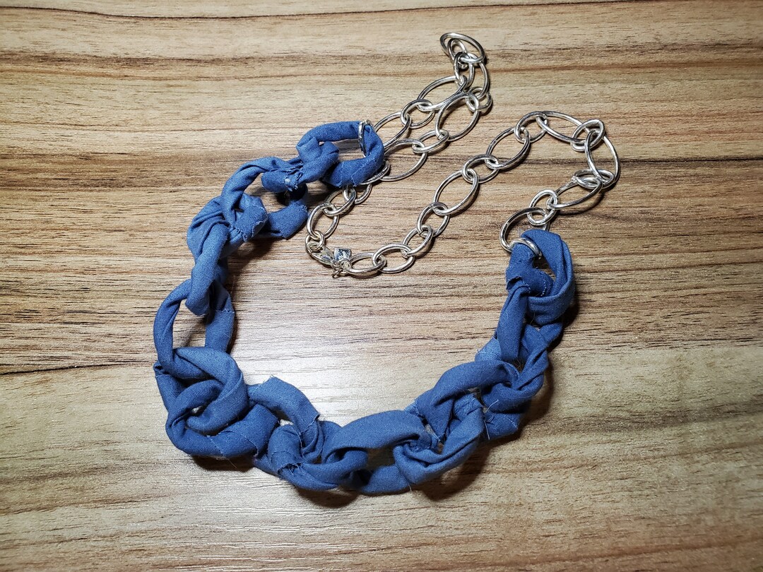 Fabric Chain Necklace - Etsy