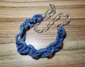 Fabric Chain  Necklace