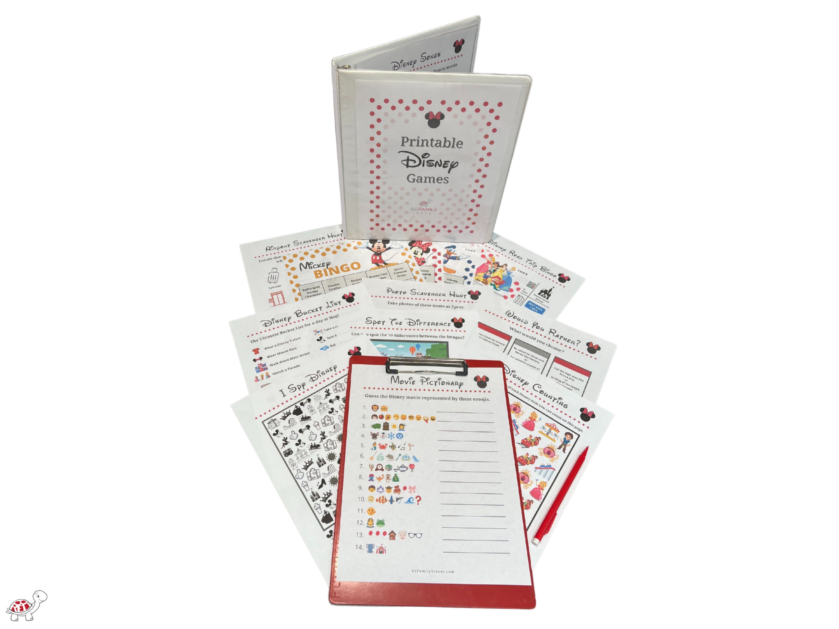 Printable Disney Games Activity Pack for Family Road Trip - Etsy