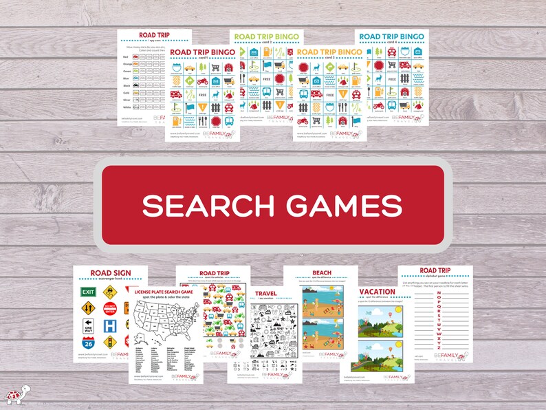 Printable Travel Games for Kids the Ultimate Activity Pack Etsy