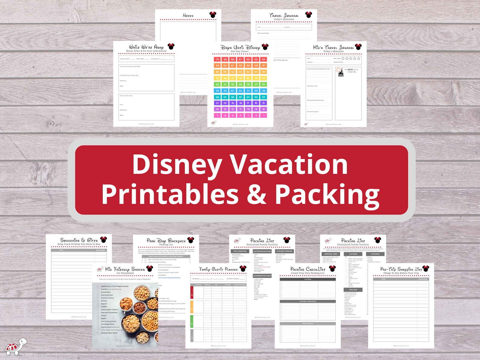Disneyland Planning Guide With Printable Worksheets - Disney Vacation ...