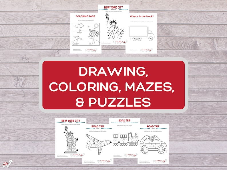 Printable Travel Games for Kids - the Ultimate Activity Pack for Family ...