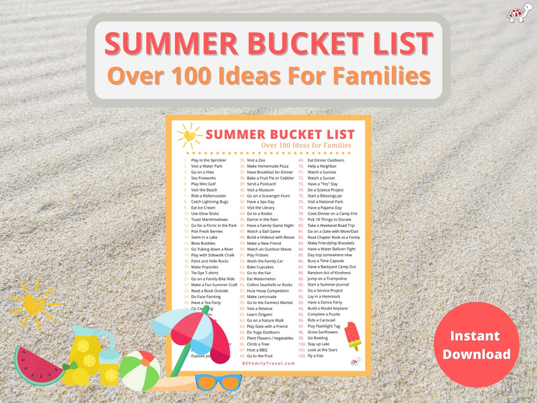 Summer Bucket List for Families