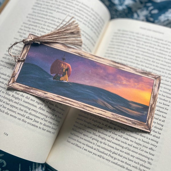 The Dawn Treader Painting Bookmark | Handmade Bookmarks | Narnia gift | Book lover