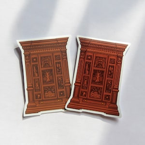 Durch Den Kleiderschrank Aufkleber | Handmade Stickers | Narnia Geschenk