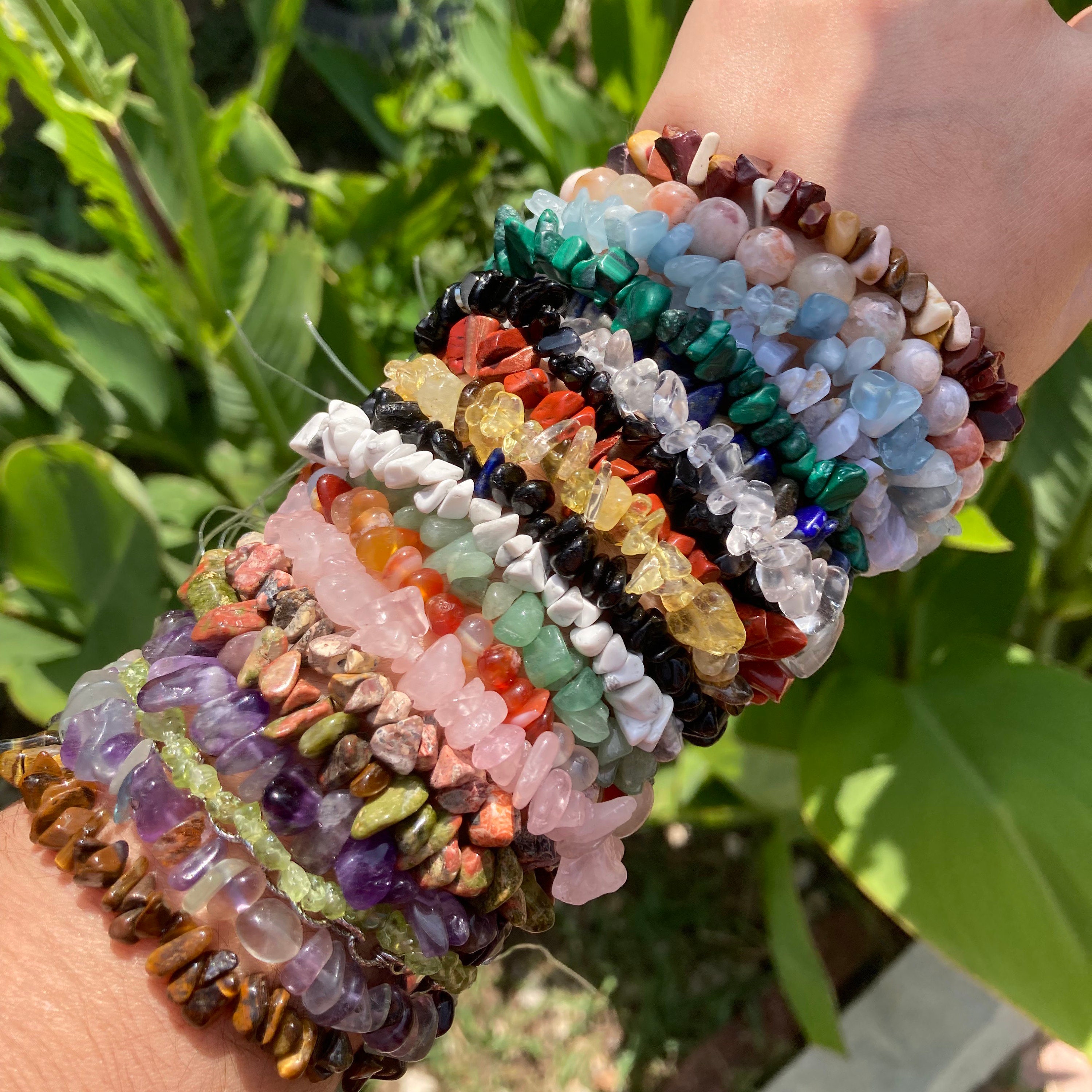 Crystal Bracelets, Chip Bracelets, Stretchy bracelets