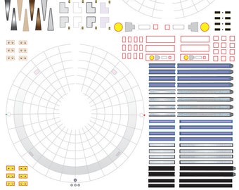 Gray Ring only 1/1000 Polar Lights Star Trek TOS enterprise model kit decals grid