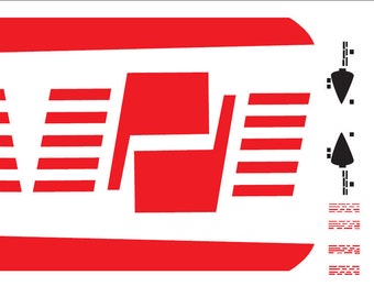 1/42, 1/43, 1/48 scale MPC AMT Ertl X wing waterslide decals