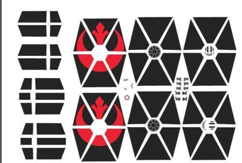 1/144 stickers waterglijbaan bandai star wars TIE Advance voertuigmodel 007