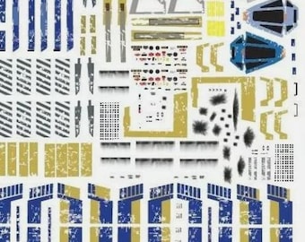 Star Wars Decals 1/144 Bandai X-Wing T-65 Blue Group Rogue One