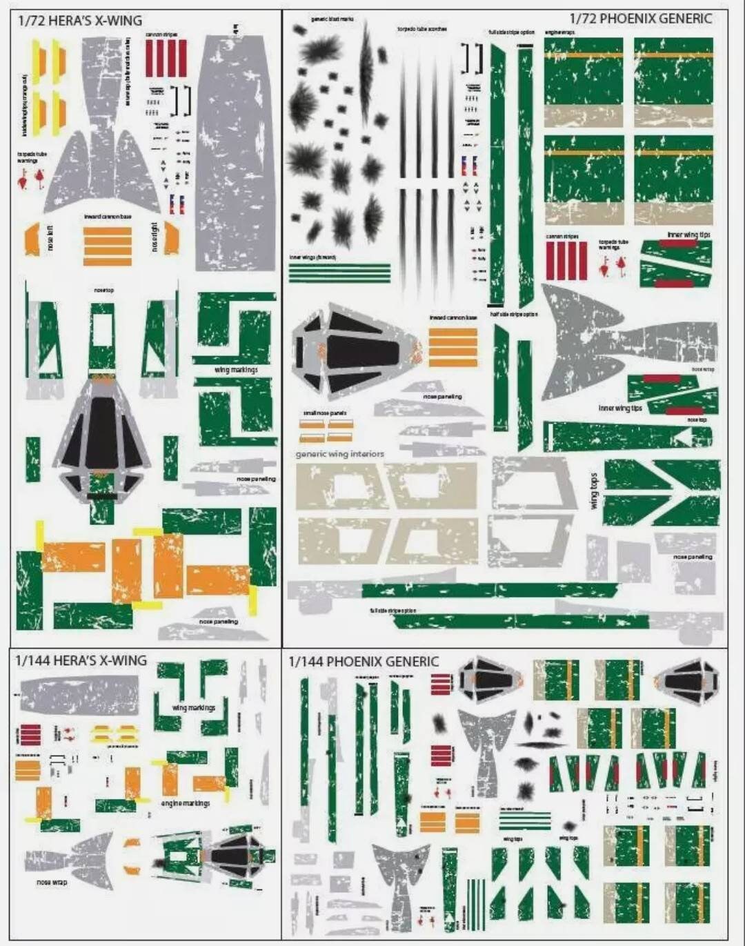 Un Ensemble Spécial Star Wars 172 Red Squadron Xwing Starfighter PNG - Foto 3