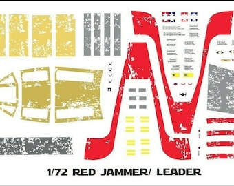 Star Wars Decals Bandai 1/72 Y-Wing Red Jammer