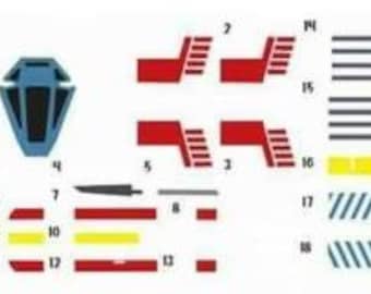 1/144 Bandai Red 5 X wing decals