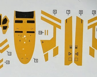 Star Wars water Decals Bandai razor crest  Vehicle model 019 Mandolorian and grogu