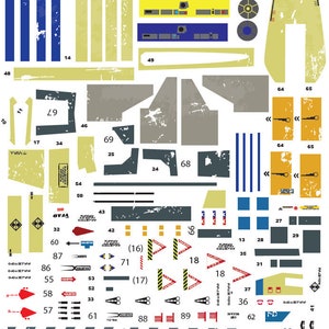 1/24 Rogue One Blue Leader decals for Star Wars Studio Scale X-wing