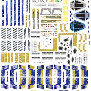 Universal decals for Bandai&#39;s 1/72 kits.  Designed by Cosmos Models.