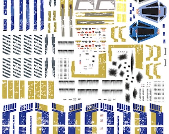 Universal decals for Bandai's 1/72 kits.  Designed by Cosmos Models.