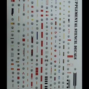 May include: A sheet of 1/48 scale model decals for a Falcon aircraft. The decals include a variety of markings, including stencils, numbers, and letters. The decals are printed on clear film and are designed to be applied to the model's surface.
