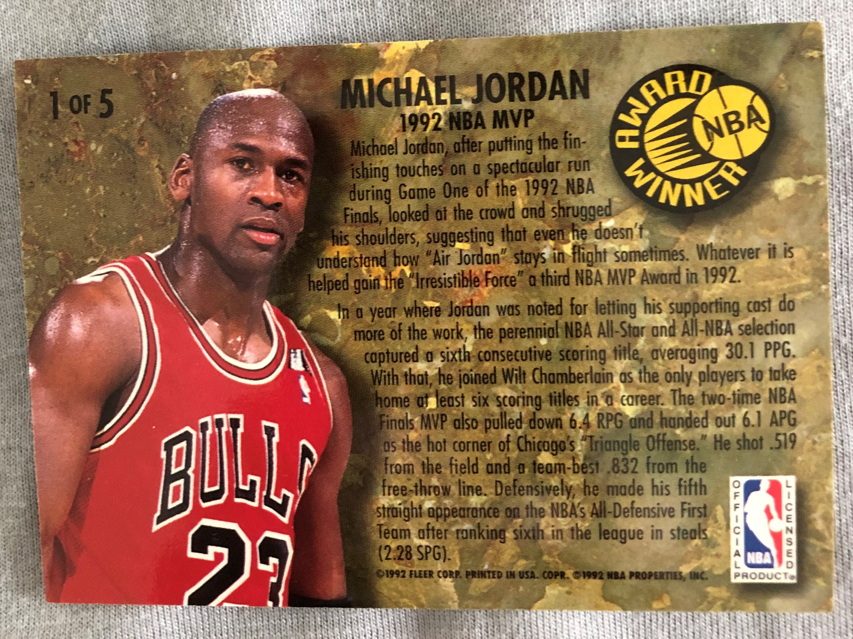 92 fleer ultra michael jordan