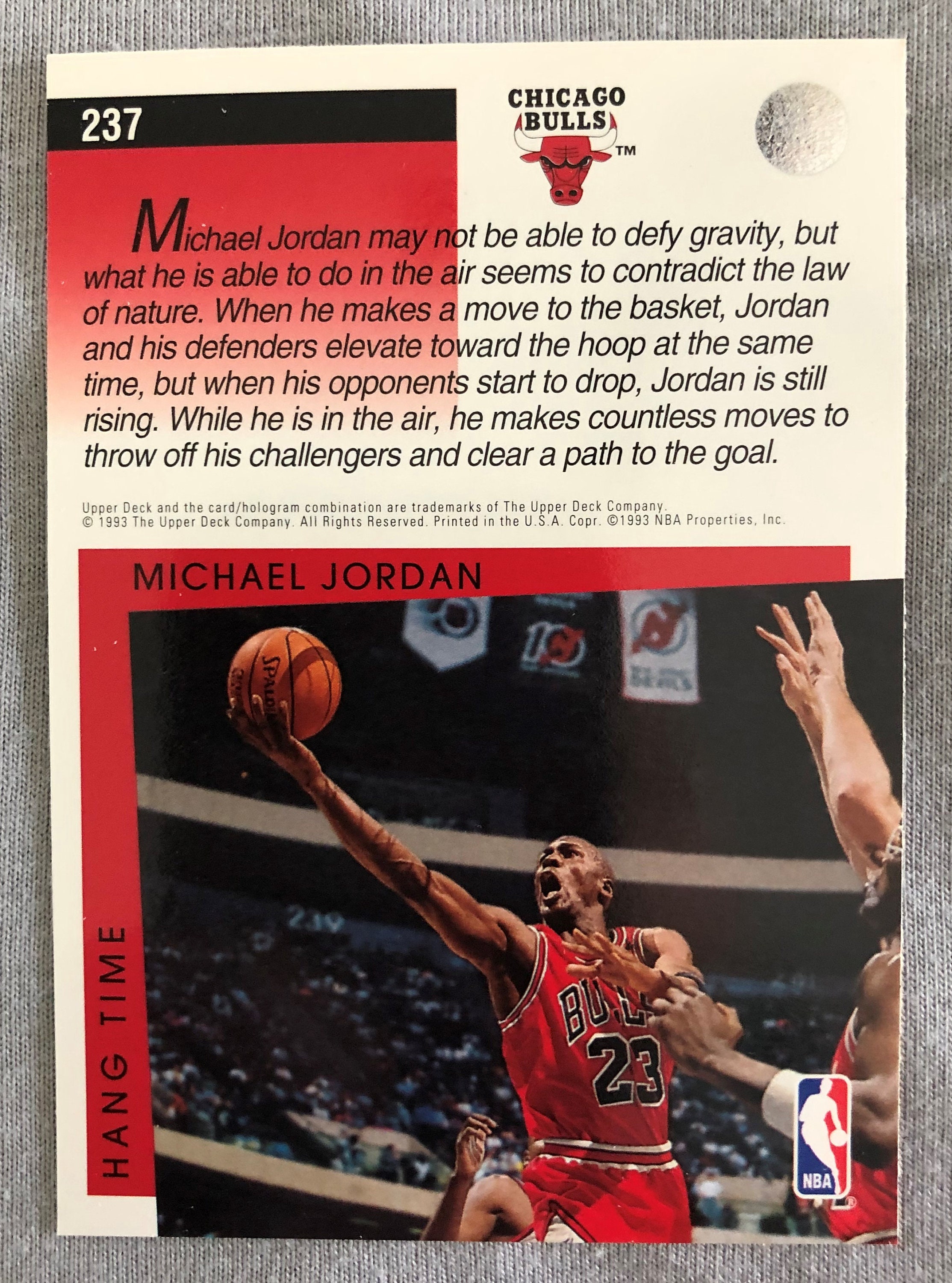 93 upper deck michael jordan