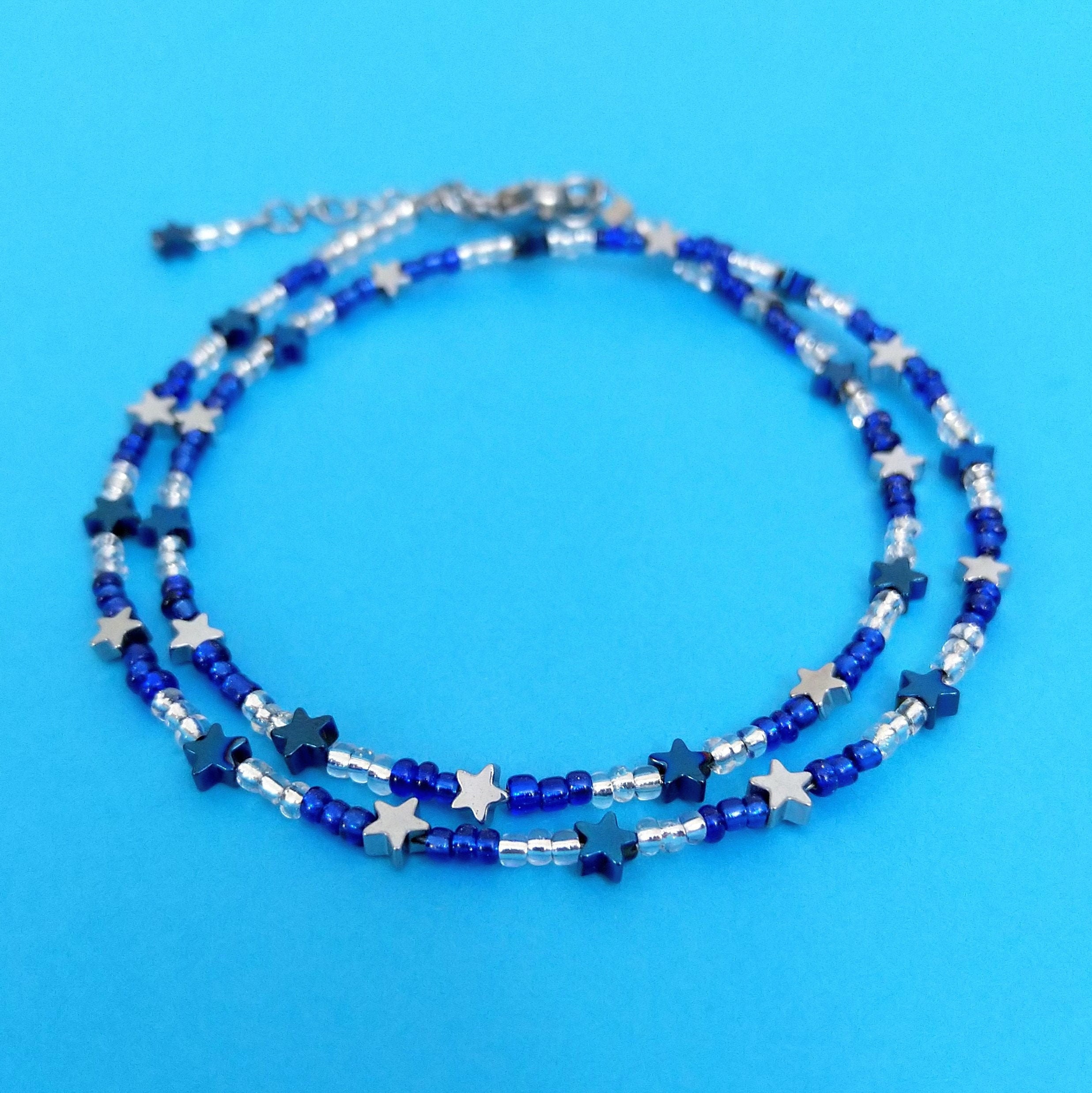 【KOOLOSET】Star Beads Necklace (handmade) Multicoloured Beaded Necklace | Freshwater Pearls | Star