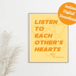 Listening Hearts Lyrics Print: Goofy Movie Inspired (Digital Download)