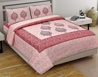 100% Cotton Bedsheets Double Bed Set 1 