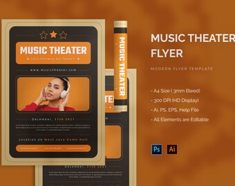 Theater Flyer Etsy