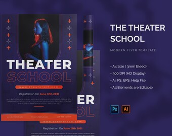 Theater Flyer Etsy