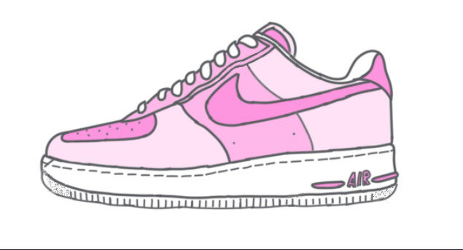 Custom Made Pastel Pink Nike Air Force 1s | Etsy