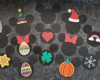 Interchangeable Mouse Heads for Disney HOME sign!
