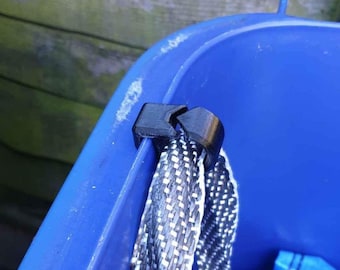 Rangement pour recyclage, crochets bleus pour sac à poubelle - Paire de clips