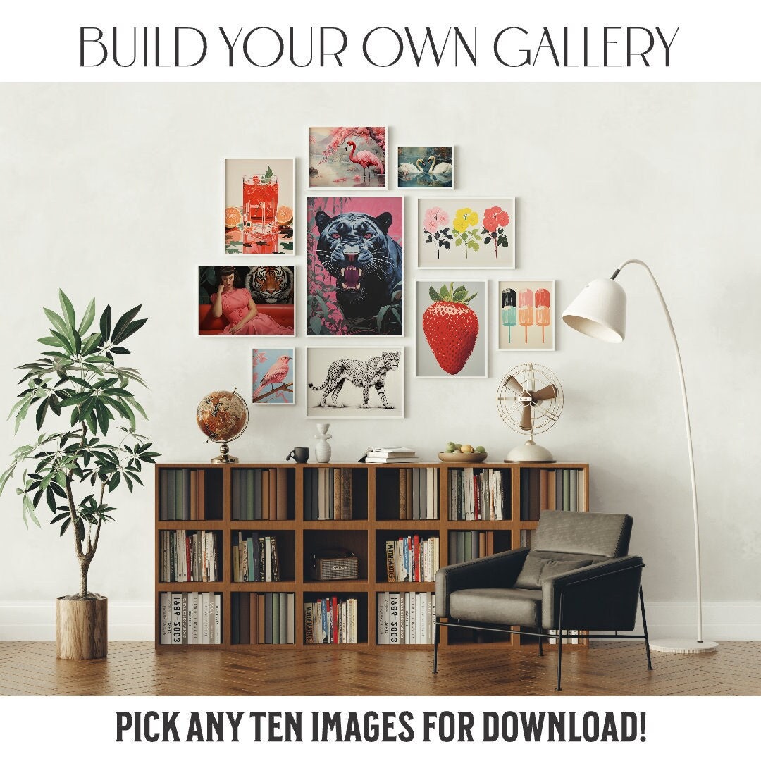 BUILD YOUR OWN Gallery Wall Set Digital Downloads, Custom Gallery Wall