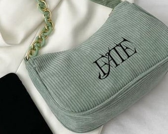 FATE Enhypen inspirierte BAQUETTE TASCHE | Enha | Enhypen Merch Tragetaschen| Engene Merch | Enhypen Fate Eng Creme Rosa Schwarz Lila Hellgrün