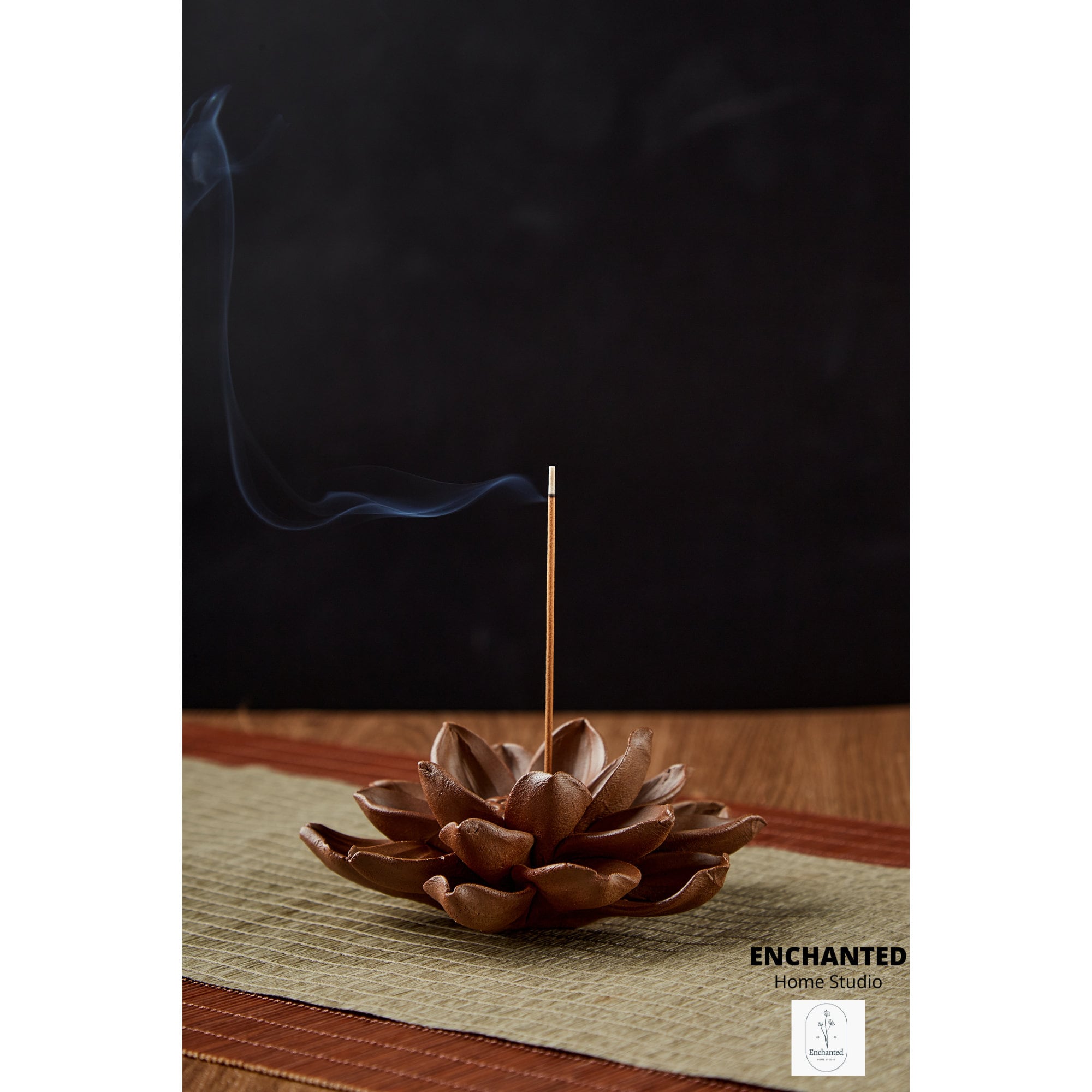 Boutique-Base de incienso japonés para escritorio, adornos Zen, soporte de  incienso para dormitorio y hogar