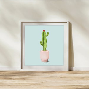 Kaktus Poster/ Botanische Kunst