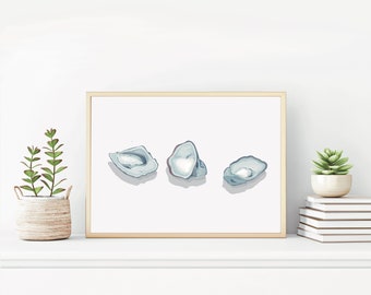 Oysters Poster/ Seafood/ Foodie/ Not Framed