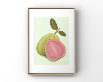 Guava Poster/ Guayaba/Cute Botanical Art