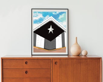 Puerto Rico Resistance Flag Building Poster