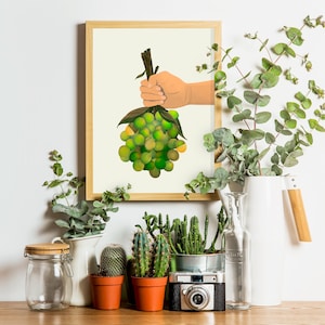 Quenepas Poster/Mamoncillo/Guinep/Caribbean Fruit/Seasonal Fruit/Kinnips